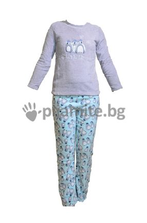 Дамско Юношески комплект/пижама, велсофт 2XS,XS,S